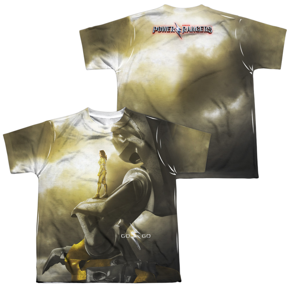 Power Rangers Yellow Zord Poster Youth All-Over Print T-Shirt (Ages 8-12) Youth All-Over Print T-Shirt (Ages 8-12) Power Rangers   