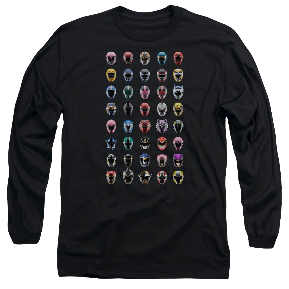 Mighty Morphin Power Rangers Visual Timeline - Men's Long Sleeve T-Shirt Men's Long Sleeve T-Shirt Power Rangers   