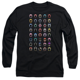 Mighty Morphin Power Rangers Visual Timeline - Men's Long Sleeve T-Shirt Men's Long Sleeve T-Shirt Power Rangers   