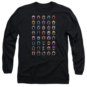 Mighty Morphin Power Rangers Visual Timeline - Men's Long Sleeve T-Shirt Men's Long Sleeve T-Shirt Power Rangers   