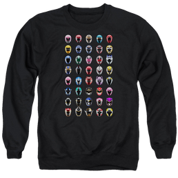 Mighty Morphin Power Rangers Visual Timeline - Men's Crewneck Sweatshirt Men's Crewneck Sweatshirt Power Rangers   