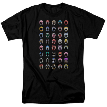 Mighty Morphin Power Rangers Visual Timeline - Men's Regular Fit T-Shirt Men's Regular Fit T-Shirt Power Rangers   