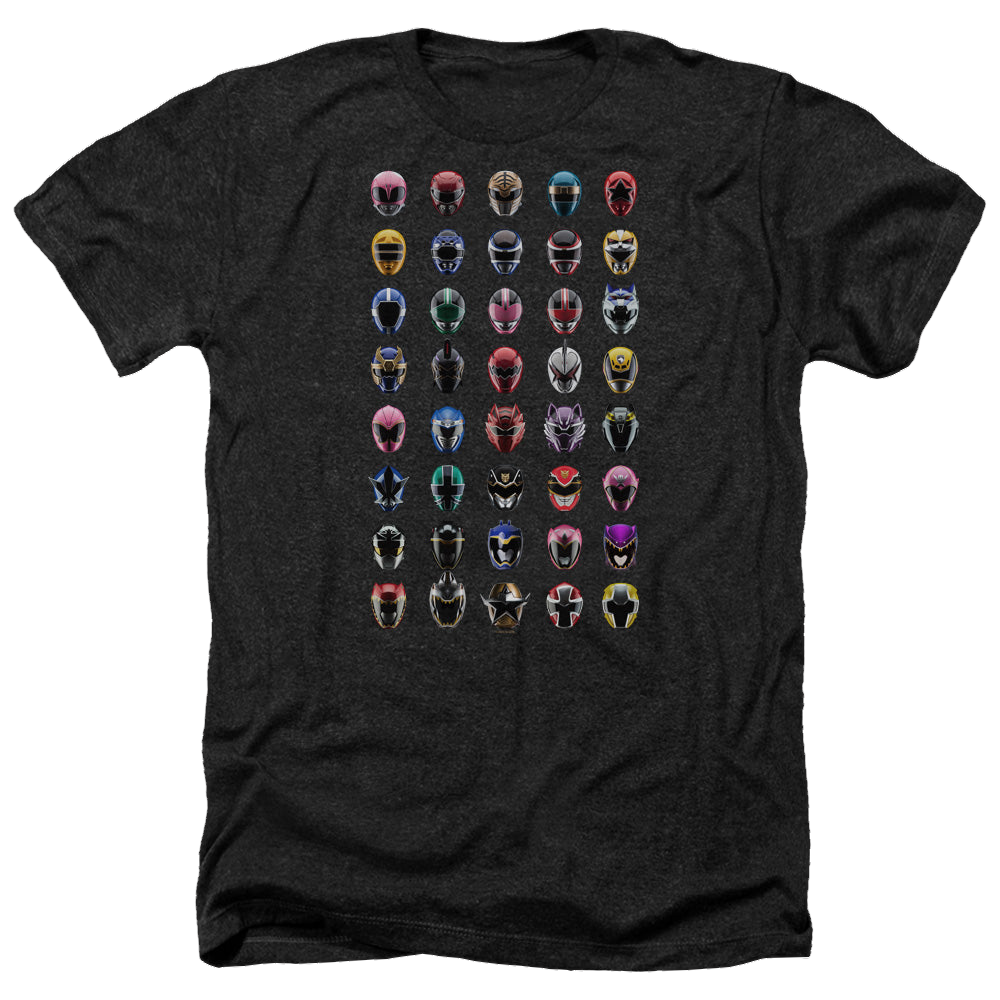 Mighty Morphin Power Rangers Visual Timeline - Men's Heather T-Shirt Men's Heather T-Shirt Power Rangers   