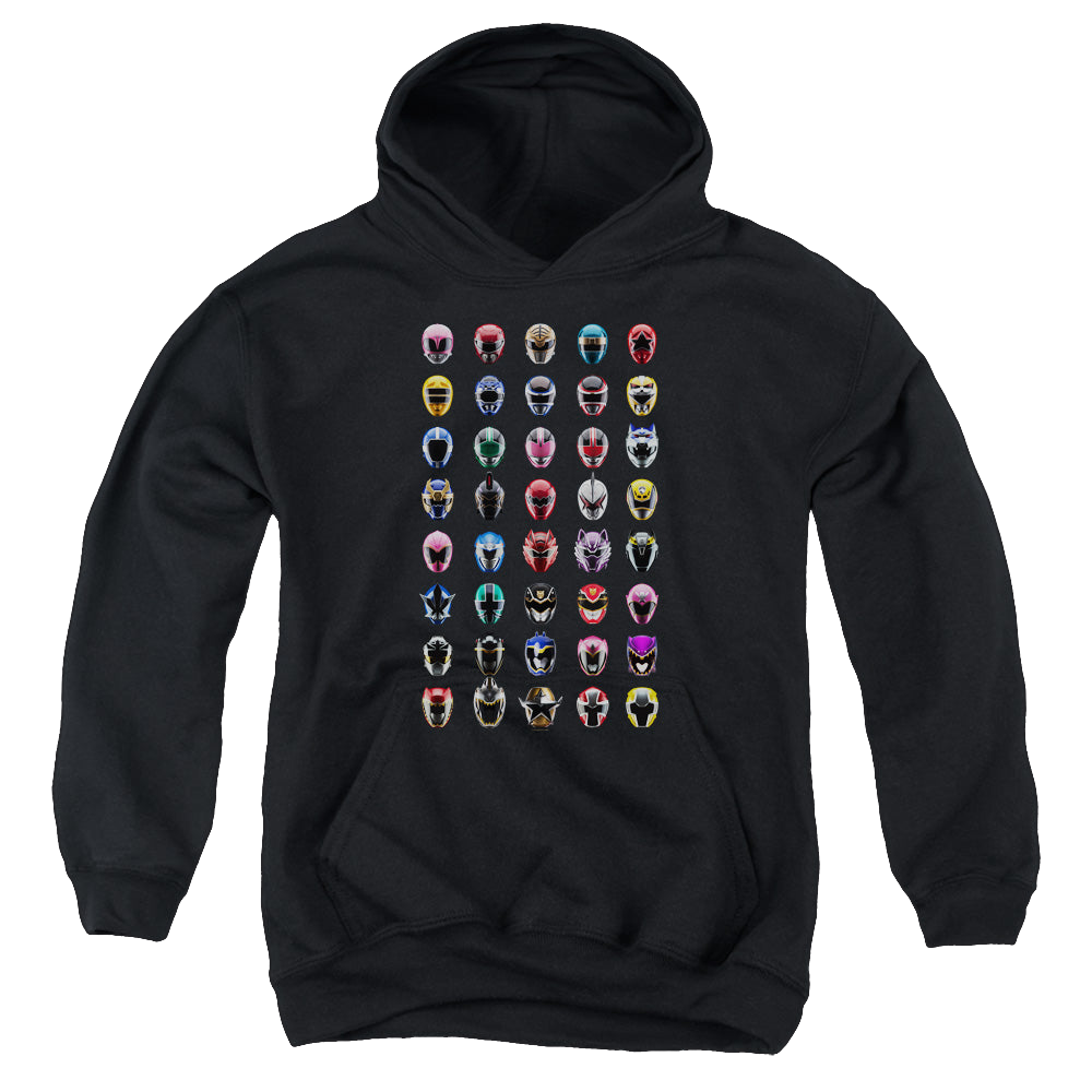 Mighty Morphin Power Rangers Visual Timeline - Youth Hoodie Youth Hoodie (Ages 8-12) Power Rangers   