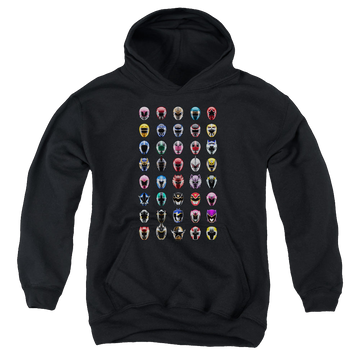 Mighty Morphin Power Rangers Visual Timeline - Youth Hoodie Youth Hoodie (Ages 8-12) Power Rangers   
