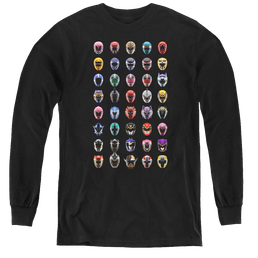 Mighty Morphin Power Rangers Visual Timeline - Youth Long Sleeve T-Shirt Youth Long Sleeve T-Shirt Power Rangers   