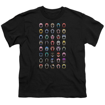 Mighty Morphin Power Rangers Visual Timeline - Youth T-Shirt Youth T-Shirt (Ages 8-12) Power Rangers   