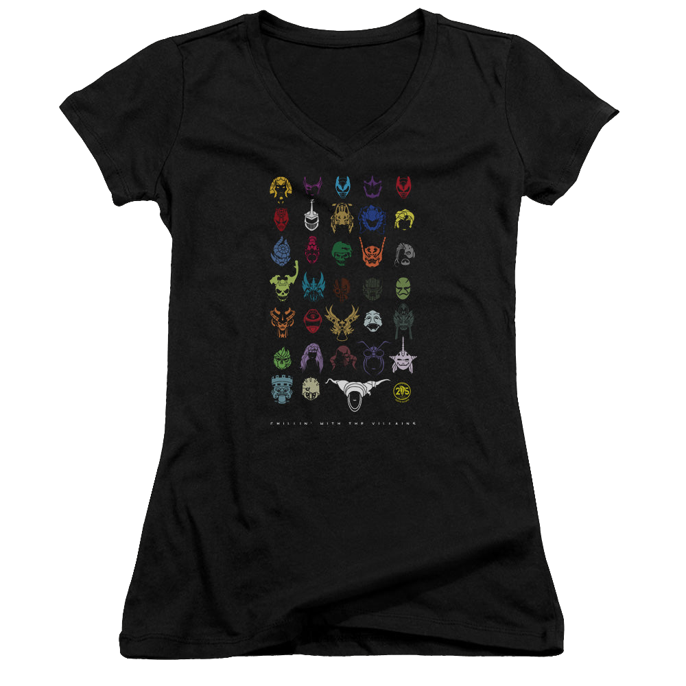 Mighty Morphin Power Rangers Villians - Juniors V-Neck T-Shirt Juniors V-Neck T-Shirt Power Rangers   