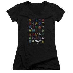 Mighty Morphin Power Rangers Villians - Juniors V-Neck T-Shirt Juniors V-Neck T-Shirt Power Rangers   