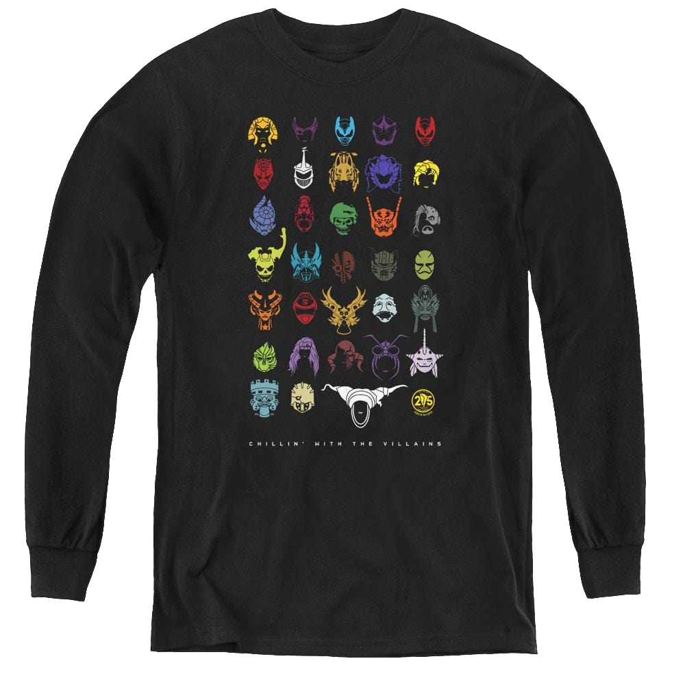 Mighty Morphin Power Rangers Villians - Youth Long Sleeve T-Shirt Youth Long Sleeve T-Shirt Power Rangers   