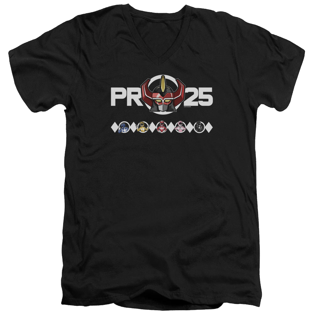 Mighty Morphin Power Rangers Megazord 25 - Men's V-Neck T-Shirt Men's V-Neck T-Shirt Power Rangers   
