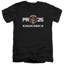 Mighty Morphin Power Rangers Megazord 25 - Men's V-Neck T-Shirt Men's V-Neck T-Shirt Power Rangers   