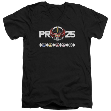 Mighty Morphin Power Rangers Megazord 25 - Men's V-Neck T-Shirt Men's V-Neck T-Shirt Power Rangers   
