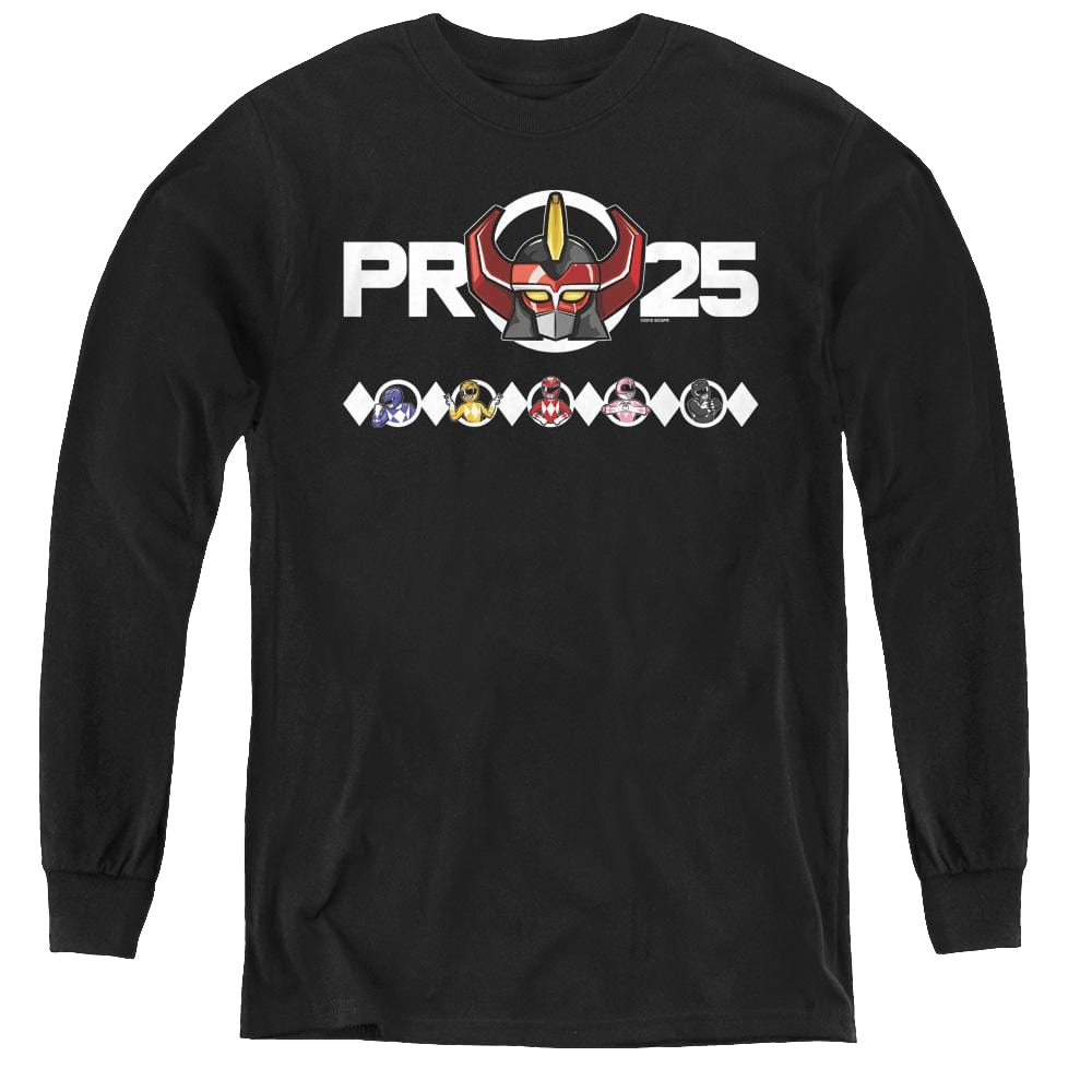 Mighty Morphin Power Rangers Megazord 25 - Youth Long Sleeve T-Shirt Youth Long Sleeve T-Shirt Power Rangers   
