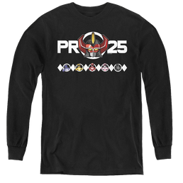 Mighty Morphin Power Rangers Megazord 25 - Youth Long Sleeve T-Shirt Youth Long Sleeve T-Shirt Power Rangers   