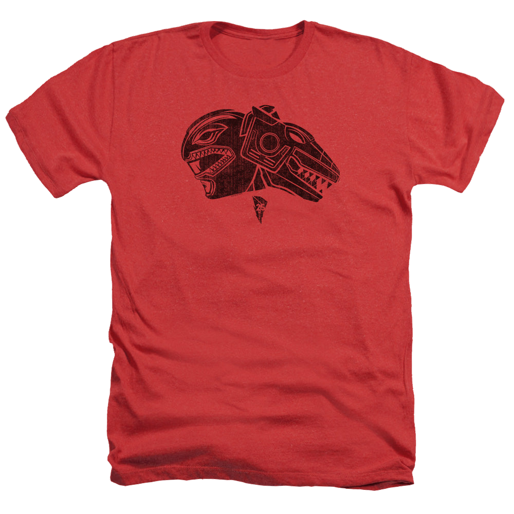 Mighty Morphin Power Rangers Red - Men's Heather T-Shirt Men's Heather T-Shirt Power Rangers   