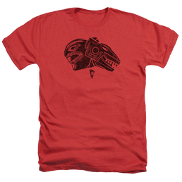 Mighty Morphin Power Rangers Red - Men's Heather T-Shirt Men's Heather T-Shirt Power Rangers   