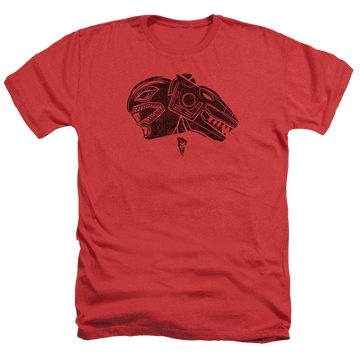 Mighty Morphin Power Rangers Red - Men's Heather T-Shirt Men's Heather T-Shirt Power Rangers   