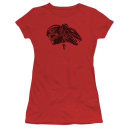 Mighty Morphin Power Rangers Red - Juniors T-Shirt Juniors T-Shirt Power Rangers   