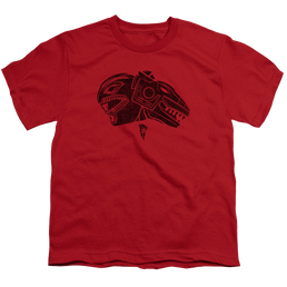 Mighty Morphin Power Rangers Red - Youth T-Shirt Youth T-Shirt (Ages 8-12) Power Rangers   