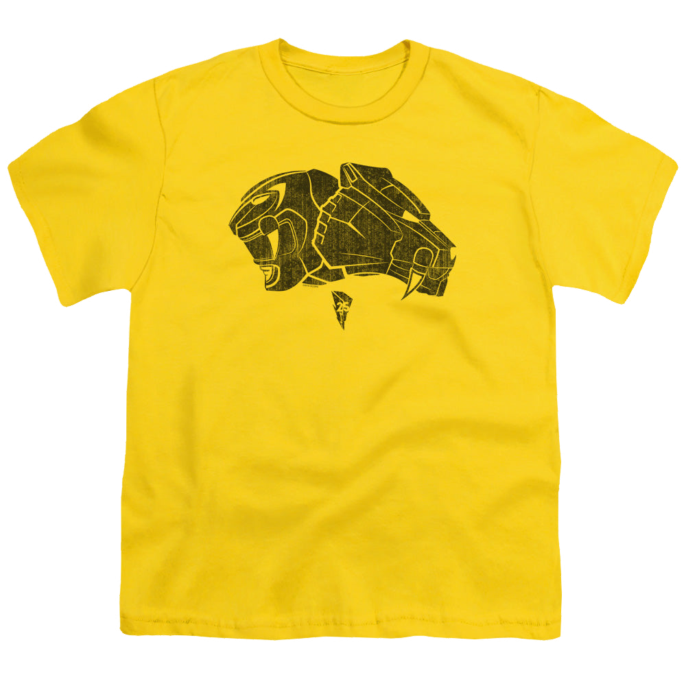 Mighty Morphin Power Rangers Yellow - Youth T-Shirt Youth T-Shirt (Ages 8-12) Power Rangers   