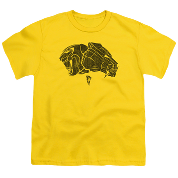 Mighty Morphin Power Rangers Yellow - Youth T-Shirt Youth T-Shirt (Ages 8-12) Power Rangers   