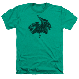 Mighty Morphin Power Rangers Green - Men's Heather T-Shirt Men's Heather T-Shirt Power Rangers   