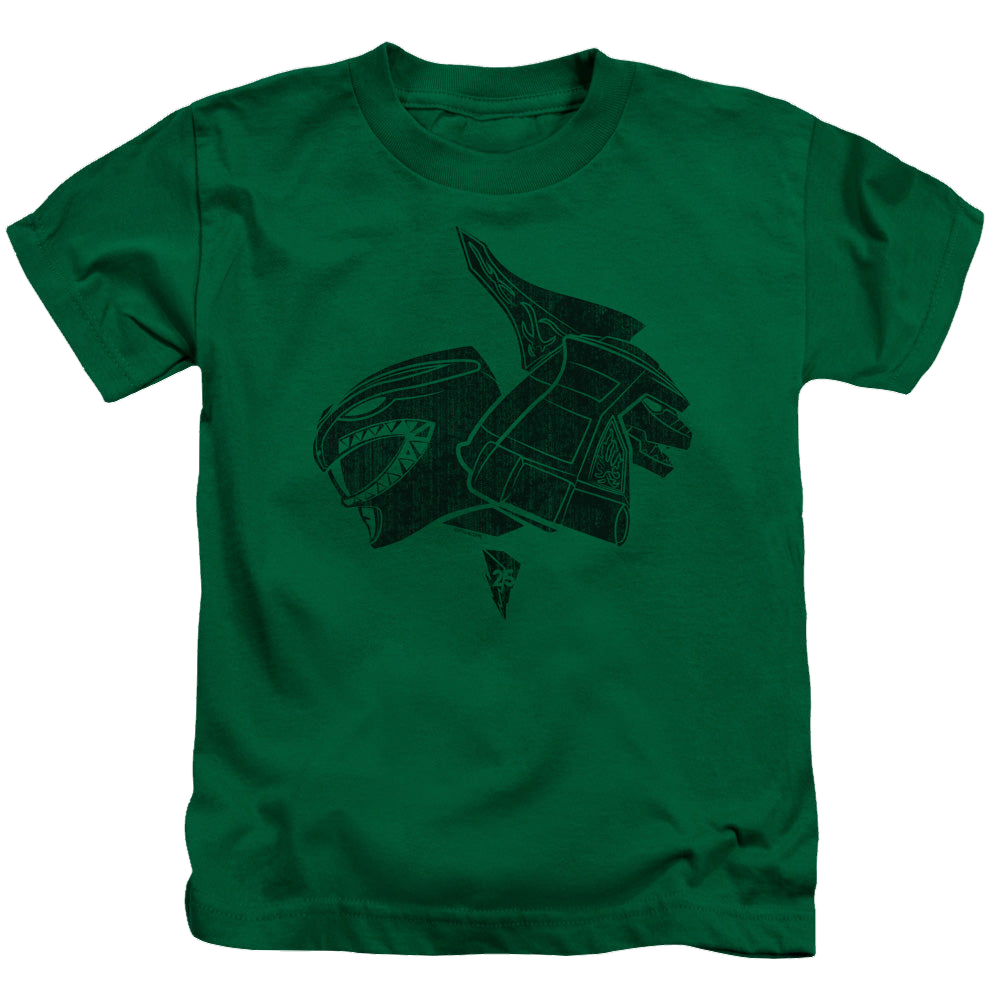 Mighty Morphin Power Rangers Green - Kid's T-Shirt Kid's T-Shirt (Ages 4-7) Power Rangers   