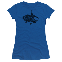 Mighty Morphin Power Rangers Blue - Juniors T-Shirt Juniors T-Shirt Power Rangers   