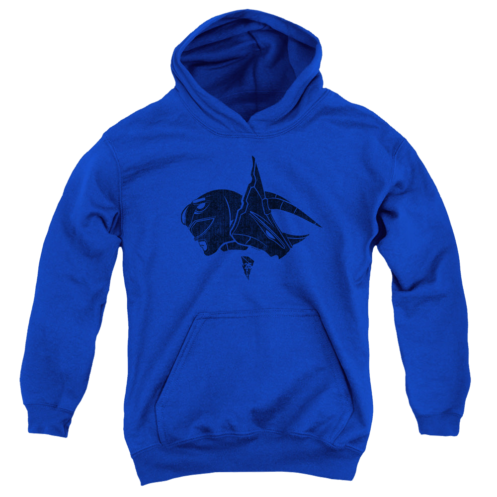Mighty Morphin Power Rangers Blue - Youth Hoodie Youth Hoodie (Ages 8-12) Power Rangers   