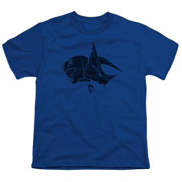 Royal youth t-shirt for ages 8 to 12 with Mighty Morphin Power Rangers Blue graphic