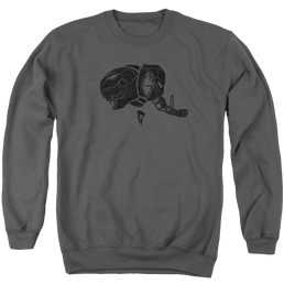 Mighty Morphin Power Rangers Black - Men's Crewneck Sweatshirt Men's Crewneck Sweatshirt Power Rangers   