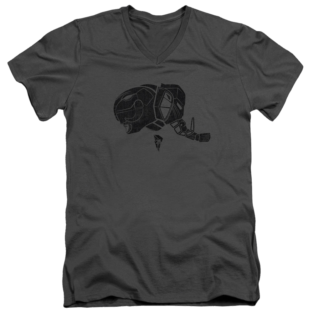 Mighty Morphin Power Rangers Black - Men's V-Neck T-Shirt Men's V-Neck T-Shirt Power Rangers   