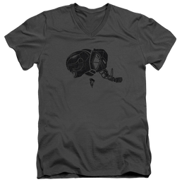 Mighty Morphin Power Rangers Black - Men's V-Neck T-Shirt Men's V-Neck T-Shirt Power Rangers   