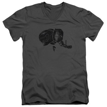Mighty Morphin Power Rangers Black - Men's V-Neck T-Shirt Men's V-Neck T-Shirt Power Rangers   