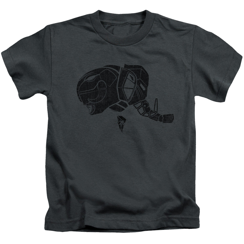 Mighty Morphin Power Rangers Black - Kid's T-Shirt Kid's T-Shirt (Ages 4-7) Power Rangers   
