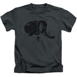 Mighty Morphin Power Rangers Black - Kid's T-Shirt Kid's T-Shirt (Ages 4-7) Power Rangers   