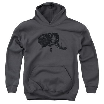 Mighty Morphin Power Rangers Black - Youth Hoodie Youth Hoodie (Ages 8-12) Power Rangers   