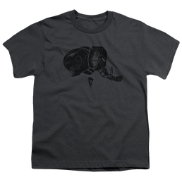 Mighty Morphin Power Rangers Black - Youth T-Shirt Youth T-Shirt (Ages 8-12) Power Rangers   