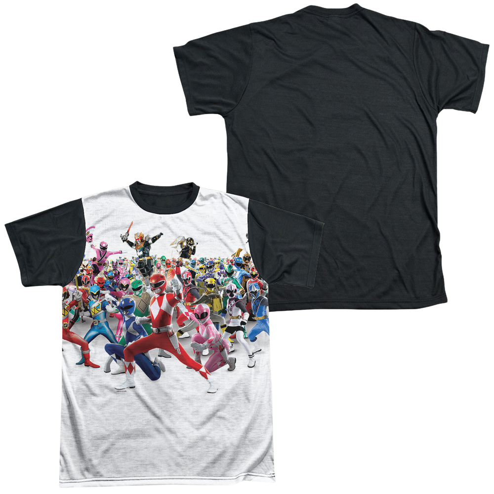 Mighty Morphin Power Rangers Ranger Overload - Men's Black Back T-Shirt Men's Black Back T-Shirt Power Rangers   