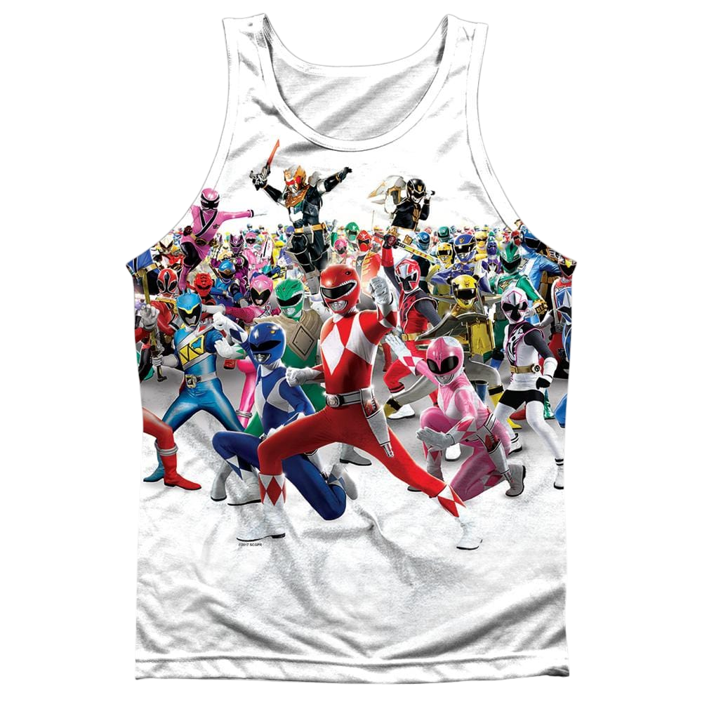 Mighty Morphin Power Rangers Ranger Overload - Men's All Over Print Tank Top Men's All Over Print Tank Power Rangers   
