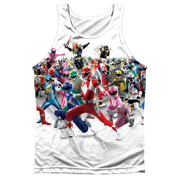 Mighty Morphin Power Rangers Ranger Overload - Men's All Over Print Tank Top Men's All Over Print Tank Power Rangers   