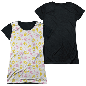 Mighty Morphin Power Rangers Grl Pwr - Juniors Black Back T-Shirt Juniors Black Back T-Shirt Power Rangers   