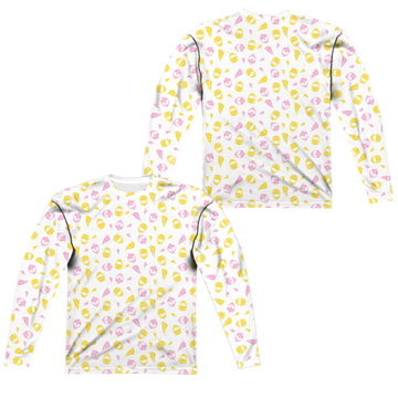 Mighty Morphin Power Rangers Grl Pwr (Front/Back Print) - Men's All-Over Print Long Sleeve Men's All-Over Print Long Sleeve Power Rangers   