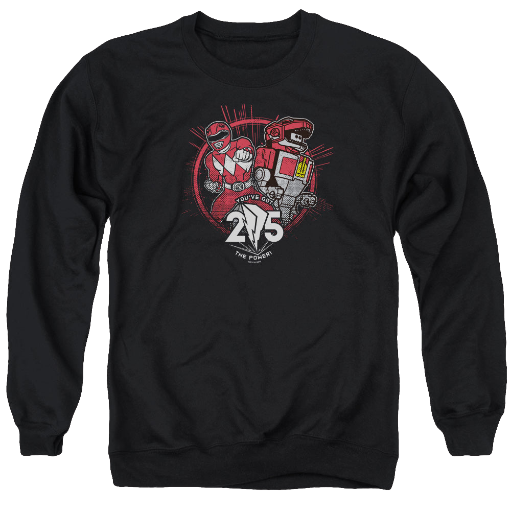 Mighty Morphin Power Rangers Red 25 - Men's Crewneck Sweatshirt Men's Crewneck Sweatshirt Power Rangers   