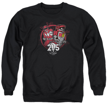 Mighty Morphin Power Rangers Red 25 - Men's Crewneck Sweatshirt Men's Crewneck Sweatshirt Power Rangers   