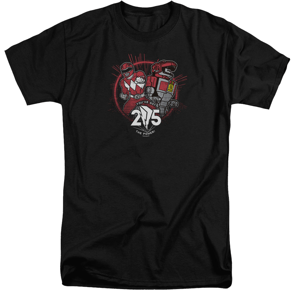 Mighty Morphin Power Rangers Red 25 - Men's Tall Fit T-Shirt Men's Tall Fit T-Shirt Power Rangers   