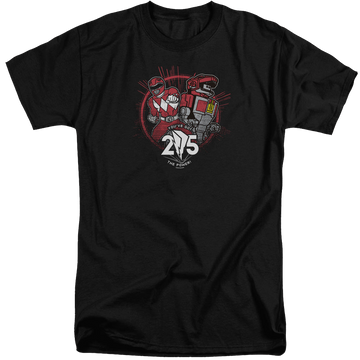 Mighty Morphin Power Rangers Red 25 - Men's Tall Fit T-Shirt Men's Tall Fit T-Shirt Power Rangers   