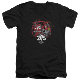 Mighty Morphin Power Rangers Red 25 - Men's V-Neck T-Shirt Men's V-Neck T-Shirt Power Rangers   