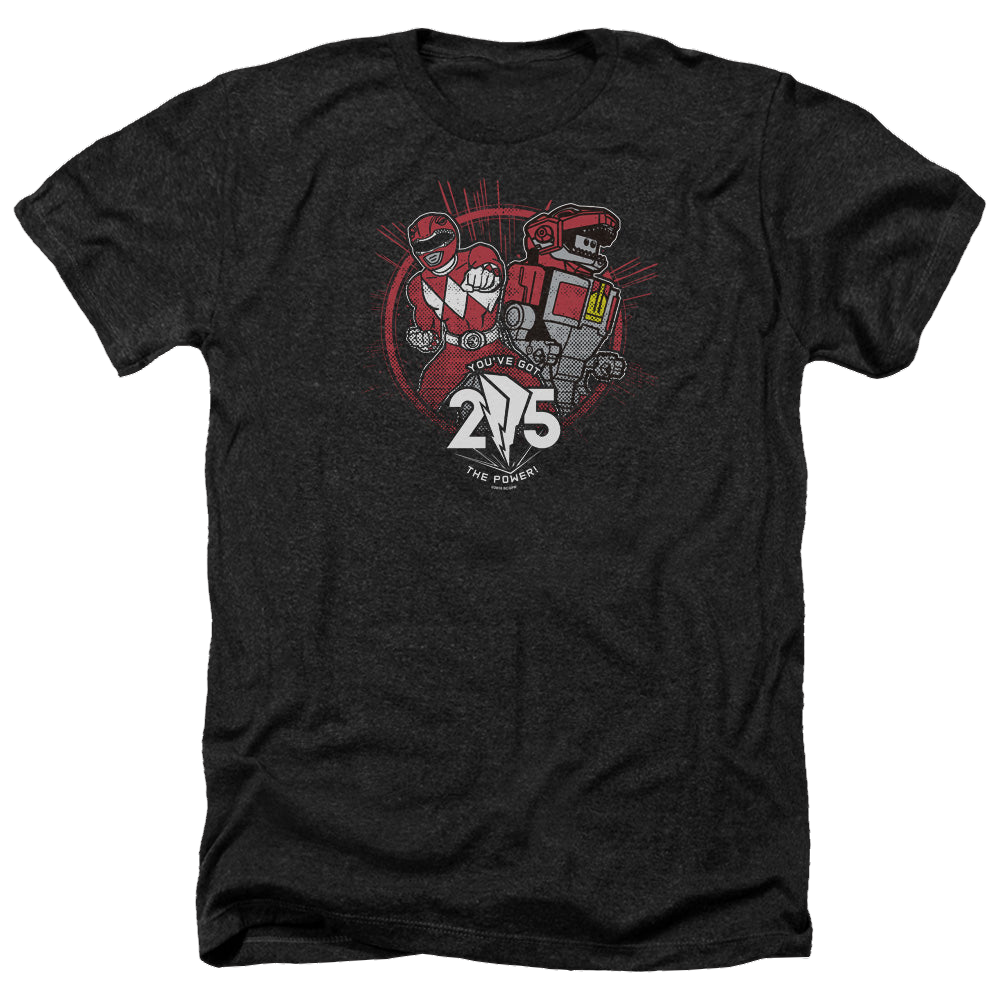 Mighty Morphin Power Rangers Red 25 - Men's Heather T-Shirt Men's Heather T-Shirt Power Rangers   